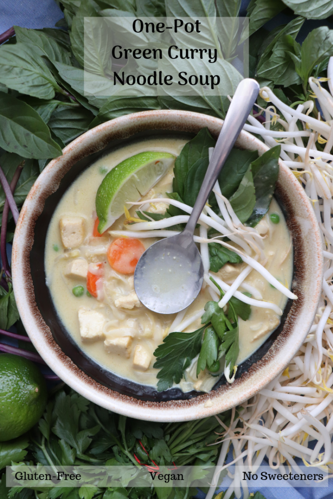 One-Pot Green Curry Noodle Soup - Very Vegan Val