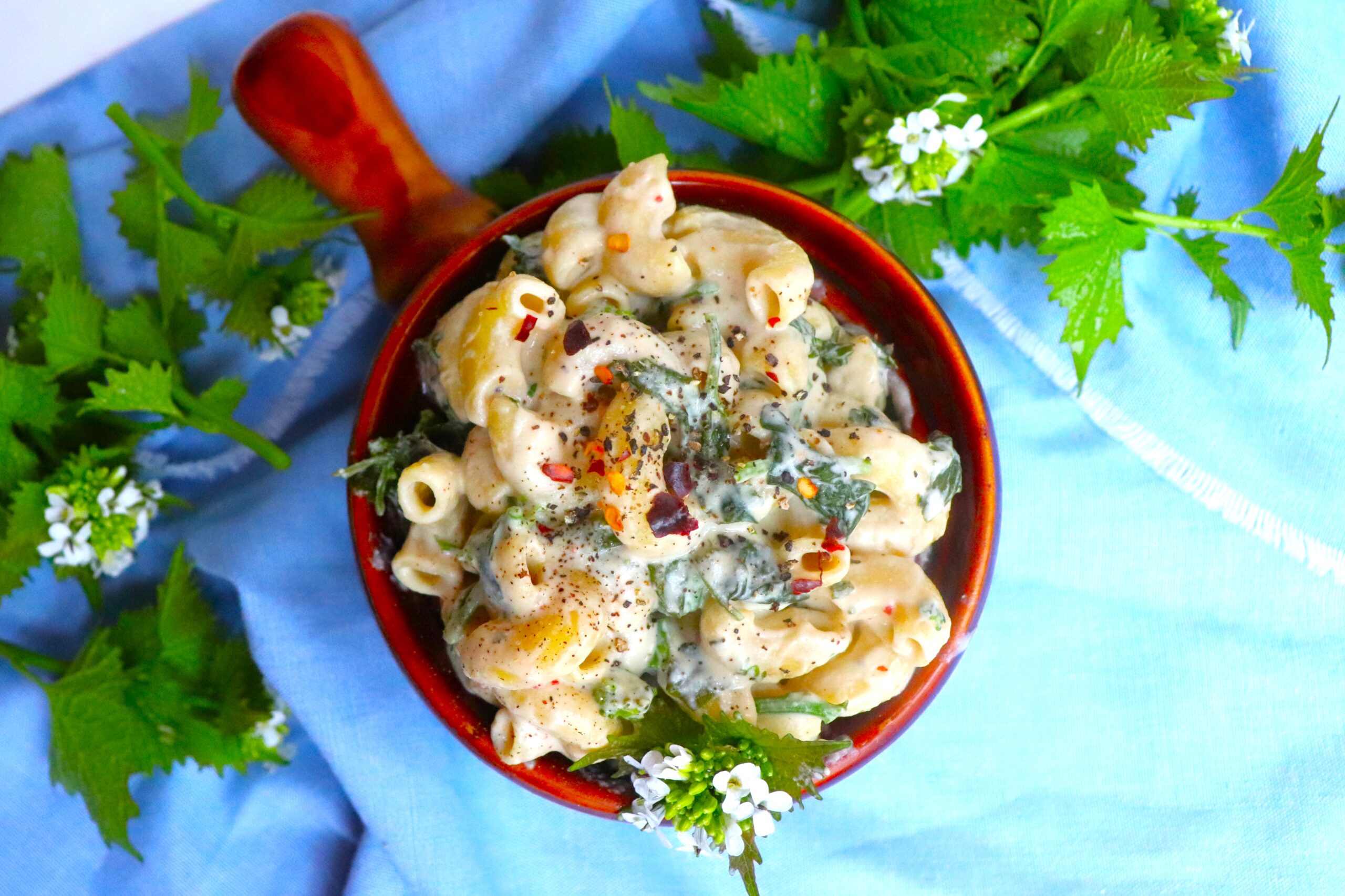 Garlic Mustard Vegan Mac and Cheese - Very Vegan Val